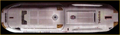 Capsule evacuation du Delta Flyer vue de dessus