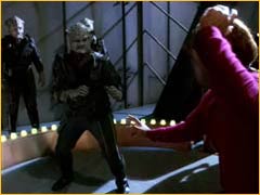 Combat entre un Jem'Hadar et Worf