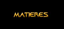 Les matières