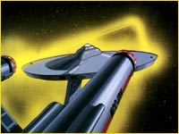 Eclair frappe l'Enterprise