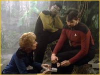 Riker piqué par une plante